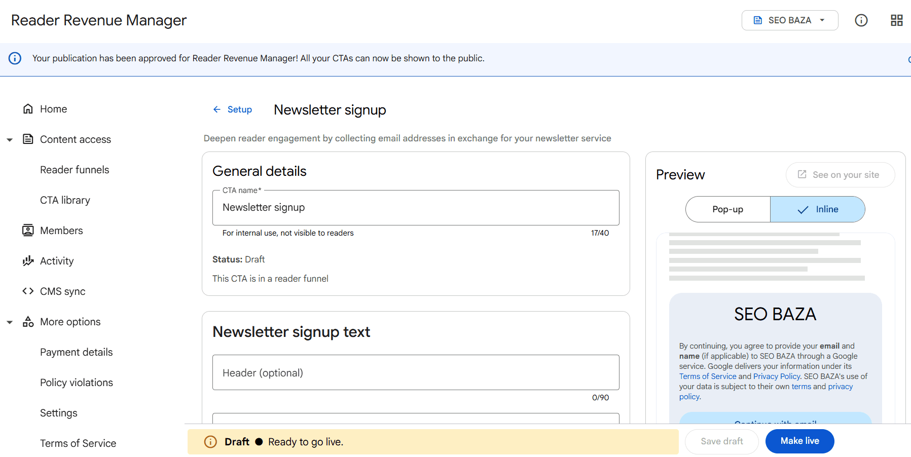 Що таке Google Reader Revenue Manager і як його налаштувати