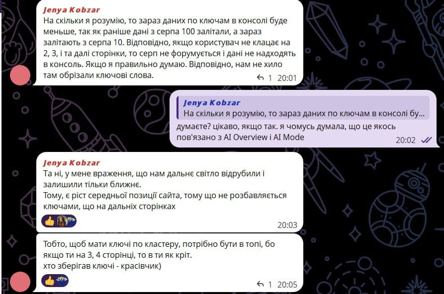 Поки що версія @sonar4ik з приводу зменшення кількості переглядів в GSC виглядає найбільш…