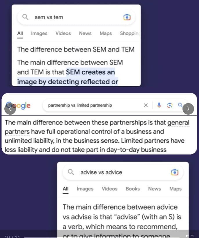 Як отримати featured snippet — блок з відповіддю в Google під запит з vs?