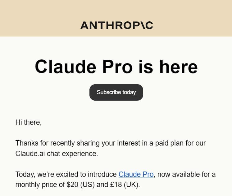 Тепер Claude від Anthropic доступний для платного користування — Claude Pro. Ціна така ж, як у…