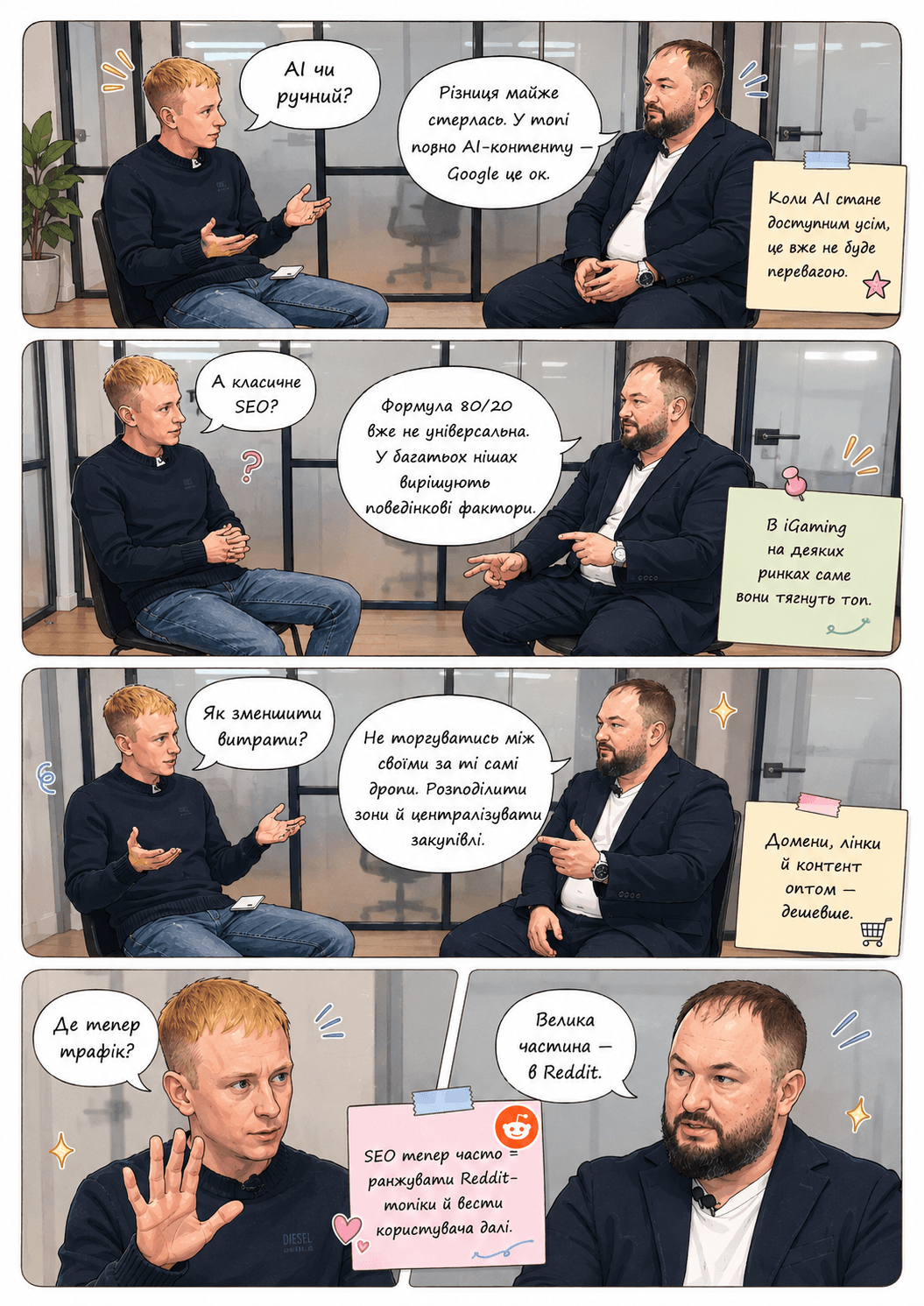 Дмитро Бондар про SEO — комікс 1